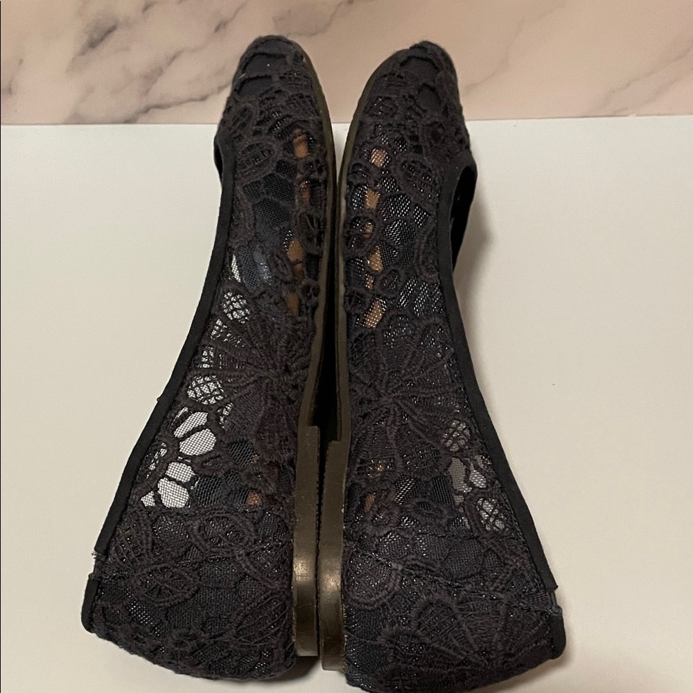 MUDD Navy Blue Lace Ballet Flats Size 6.5 NIB - Picture 5 of 11